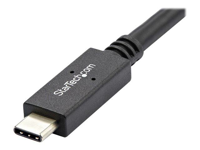 StarTech.com USB C Cable - 3 ft / 1m - with Power Delivery (USB PD) - Power Pass Through Charging - USB to USB Cord (USB31C5C1M) - USB cable - 24 pin USB-C (M) to 24 pin USB-C (M) - USB 3.1 - 5 A - 1 m - black - for P/N: CDP2HVGUASPD, DKT30CHPD3, DKT30CHVSDPD, DKT31CMDPHPD, HB31C2A2CME, SV221HUC4K
