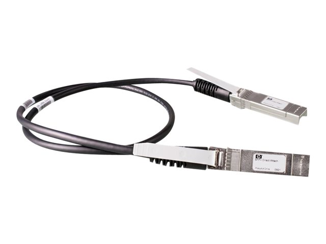 HPE X240 Direct Attach Cable - Network cable - SFP+ to SFP+ - 0.65 m - for HPE 5120, 5500, 59XX, 75XX, FlexFabric 1.92, 11908, 12902, Modular Smart Array 1040