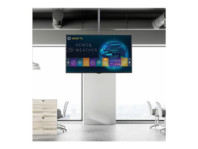 StarTech.com Ceiling TV Mount - 8.2' to 9.8' Long Pole - Full Motion - Supports Displays 32\" to 75\" - For VESA Mount Compatible TVs (FPCEILPTBLP) - Bracket - for flat panel - heavy duty steel - black - screen size: 32\"-70\" - ceiling mountable - for P/N: HDMIPLATE