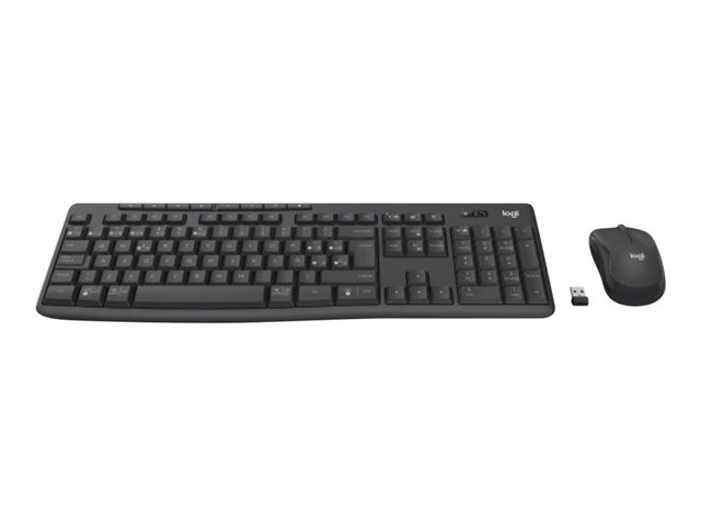 Logitech MK370 Combo for Business - Keyboard and mouse set - wireless - Bluetooth LE - AZERTY - Belgium - graphite
