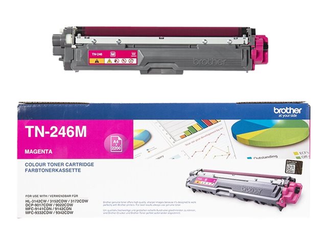 Brother TN246M - Magenta - original - toner cartridge - for Brother DCP-9017, DCP-9022, HL-3142, HL-3152, HL-3172, MFC-9142, MFC-9332, MFC-9342