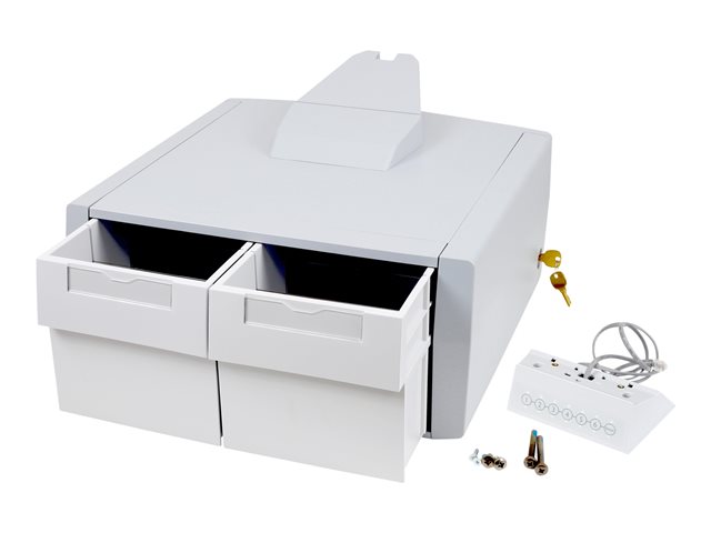 Ergotron StyleView Primary Double Tall Drawer - Mounting component (drawer module) - lockable - medical - grey, white - cart mountable