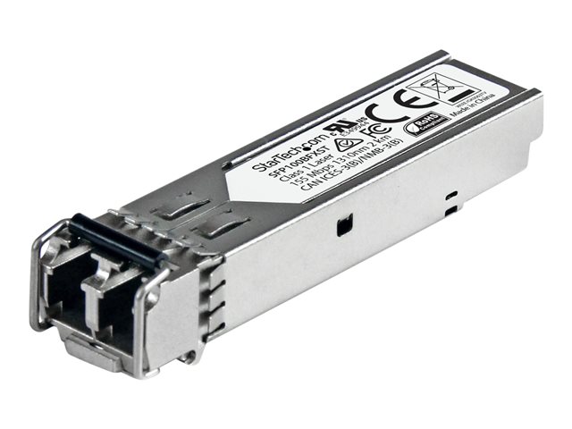StarTech.com MSA Uncoded Compatible SFP Module, 100BASE-FX, 100MbE Multi Mode (MMF) Fiber Optic Transceiver, 100Mb Ethernet SFP, LC Connector, 2km, 1310nm, DDM, Mini GBIC Module, 100Mbps - Lifetime Warranty (SFP100BFXST) - SFP (mini-GBIC) transceiver module - 100Mb LAN - 100Base-FX - LC multi-mode - up to 2 km - 1310 nm - for P/N: US100A20SFP