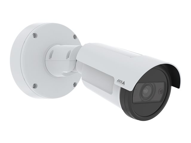 AXIS P1467-LE - Network surveillance camera - bullet - outdoor - weather resistant / impact resistant - colour (Day&Night) - 5 MP - 2592 x 1944 - 720p - auto iris - vari-focal - audio - GbE - H.264, MPEG-4 Part 10, AVC, H.265, MPEG-H Part 2, HEVC, MJPEG - DC 10 - 28 V / PoE Plus Class 3