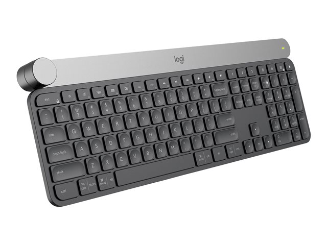 Logitech Craft Advanced with Creative Input Dial - Keyboard - backlit - Bluetooth, 2.4 GHz - Swiss