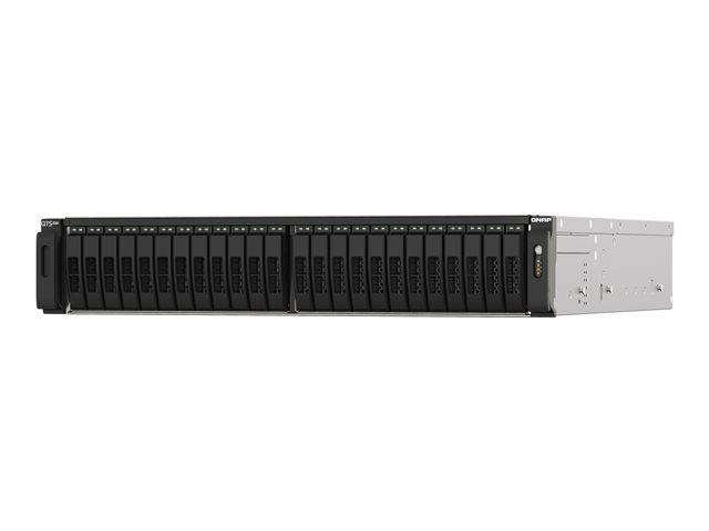 QNAP TS-H2490FU - NAS server - 24 bays - rack-mountable - PCI Express 3.0 x4 (NVMe) - RAID RAID 0, 1, 5, 6, 10, 50, 60, JBOD - RAM 128 GB - 25 Gigabit Ethernet - iSCSI support