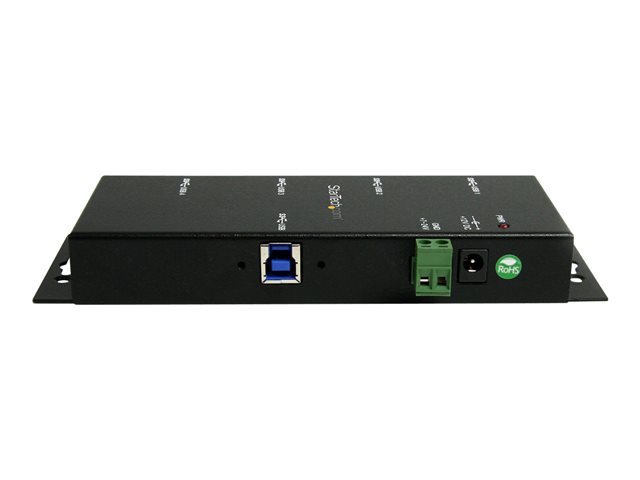 StarTech.com 4-Port USB 3.0 Hub - Metal Industrial USB-A Hub - Wall or Desk Mountable USB Data Hub - TAA Compliant USB Expander Hub (ST4300USBM) - Hub - 4 x SuperSpeed USB 3.0 - desktop - DC power - for P/N: ITB20D3250, MSDREADU2OTG, SVA12M5NA, USB312SAT3CB, USB315CB2M, USBLTM1MBK, USBLTM1MWH