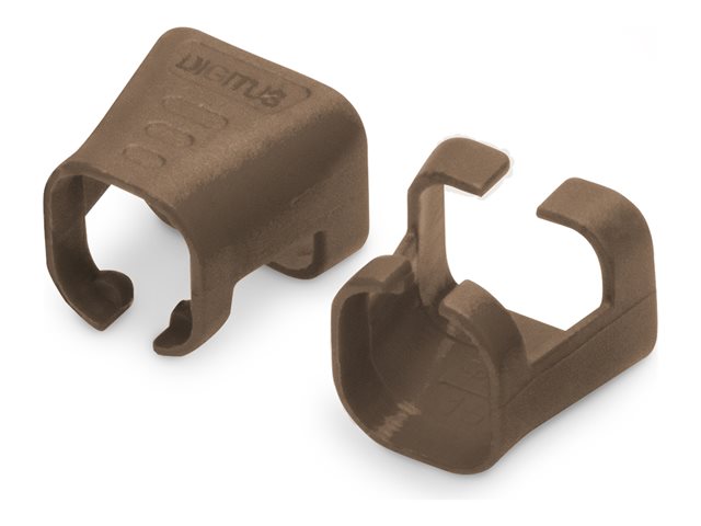 Color clips for RJ45 plugs color brown