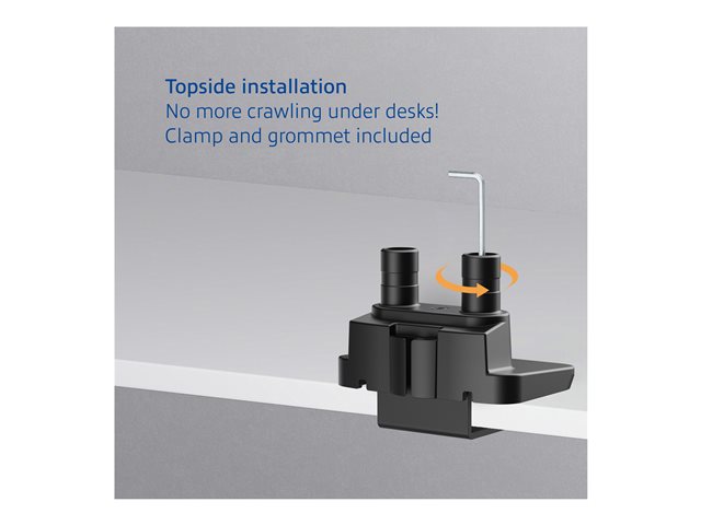 ACT - Mounting kit (monitor arm) - for 2 LCD displays - aluminium, plastic, steel - black