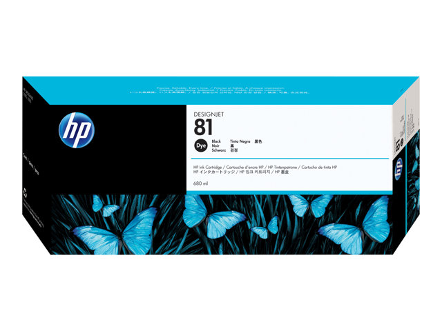 HP 81 - 680 ml - original - DesignJet - ink cartridge - for DesignJet 5000, 5000ps, 5000ps uv, 5000uv, 5500, 5500 uv, 5500mfp, 5500ps, 5500ps uv