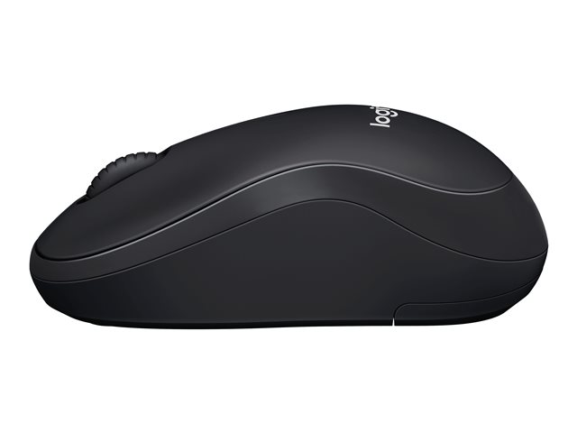 Logitech M220 Silent - Mouse - optical - 3 buttons - wireless - 2.4 GHz - USB wireless receiver - charcoal