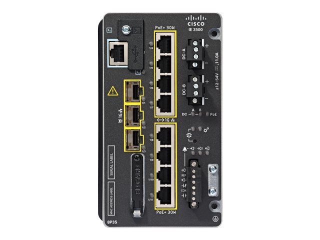 CISCO IE3500 W/ 8 GE POE+ AND 3 GE SFP