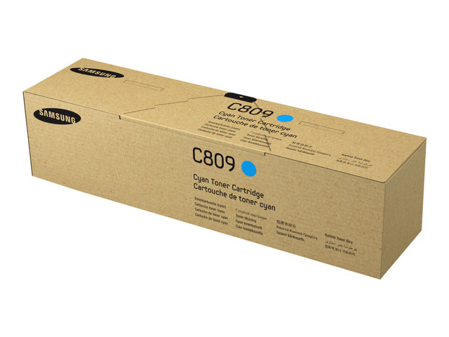Samsung CLT-C809S - Cyan - original - toner cartridge (SS567A) - for MultiXpress CLX-9201, 9206, 9251, 9256, 9258, 9301, 9306, 9358, 9811, 9812, 9813