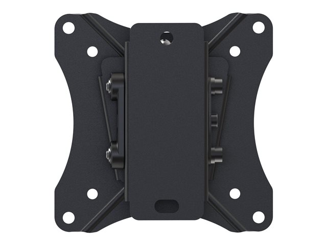 VISION Monitor Tilting Wall Mount - LIFETIME WARRANTY - fits display 10-34\" with VESA sizes 75 x 75 or 100 x 100 - tilt -3 to 12 degrees - thumbscrews used to fix display for fast assembly - landscape or portrait - SWL 25 kg / 55 lb - black