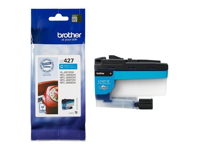 Brother LC427C - Cyan - original - ink cartridge - for Brother HL-J6010DW, MFC-J5955DW, MFC-J6955DW, MFC-J6957DW