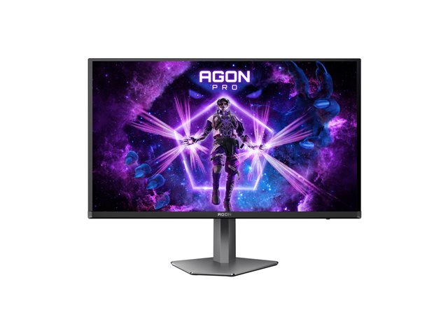 AOC AGON PRO AG276QZD2 - OLED monitor - gaming - 27\" (26.7\" viewable) - 2560 x 1440 QHD @ 240 Hz - 250 cd/m² - 15000000:1 - DisplayHDR 400 True Black - 0.03 ms - 2xHDMI, 2xDisplayPort - speakers - dark grey