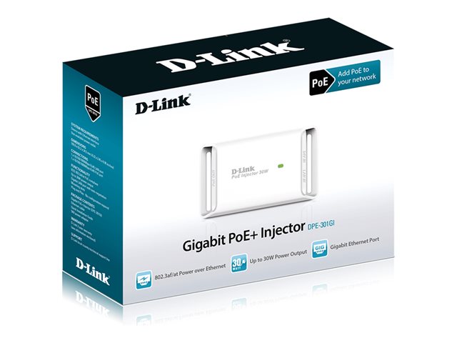 D-Link DPE-301GI - PoE injector - 30 Watt
