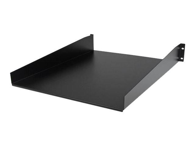 StarTech.com 2U Fixed Server Rack Mount Shelf, 22in Deep Steel Universal Cantilever Tray for 19\" AV/Data/Network Equipment Rack with Cage Nuts & Screws, 50lbs Weight Capacity, 22\" Deep - 2U Network Rack Shelf (CABSHELF22) - Rack shelf - black - 2U - 22\" - for P/N: RK12OD2, RK2433BKM, RK2537BKM, RK3236BKF, RK4236BKB, RK4242BK24, RK4242BK30