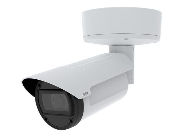 AXIS Q18 Series Q1808-LE - Network surveillance camera - bullet - outdoor - weather resistant / impact resistant - colour (Day&Night) - 10 MP - 3712 x 2784 - 4K - auto iris - vari-focal - audio - GbE - H.264B, H.264M, H.264H, H.265, MJPEG - DC 10 - 28 V / AC 20 - 24 V / PoE class 6 - TAA Compliant