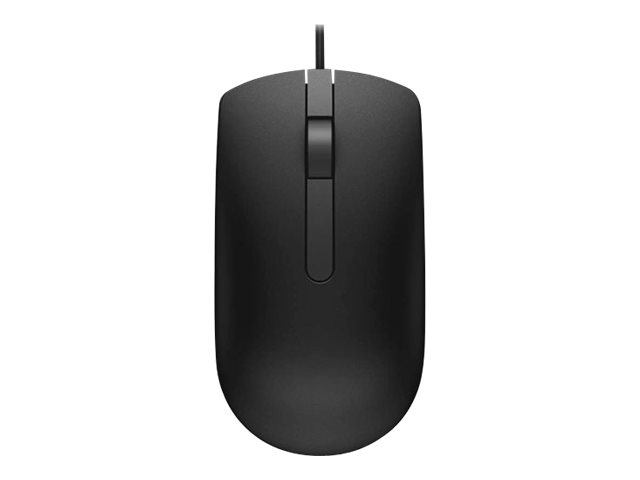 Dell MS116 - Mouse - optical - 2 buttons - wired - USB - black - retail