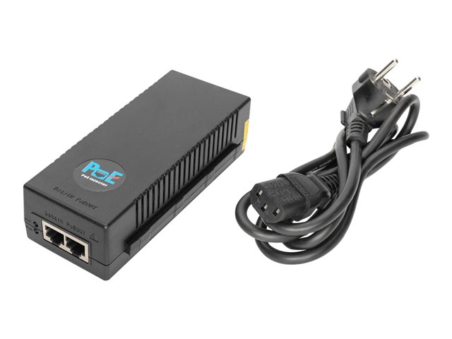 10 GIGABIT ETHERNET POE+ INJECTOR 802.3AT POWER PINS:3/6(+) 1/2(-) 30W