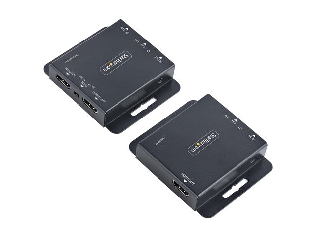 StarTech.com HDMI Extender over CAT6/CAT5, 4K 30Hz/130ft (40m) or 1080p 60Hz/230ft (70m) Video Extender, 4K HDMI over Ethernet Extender, PoC HDMI Transmitter and Receiver Kit, IR Extension - Local Video Output - Video/audio extender - HDMI - over CAT 5/6 - up to 70 m