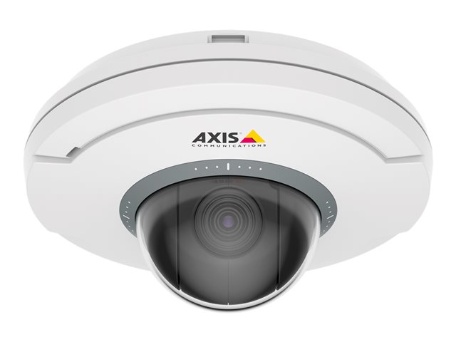AXIS M5074 - Network surveillance camera - PTZ - dome - colour (Day&Night) - 1 MP - 1280 x 720 - 720p - motorized - audio - LAN 10/100 - H.265, H.264B, H.264H, H.264M, MJPEG, MPEG-4 AVC, MPEG-4 Part 10, HEVC, MPEG-H Part 2 - PoE Plus Class 3