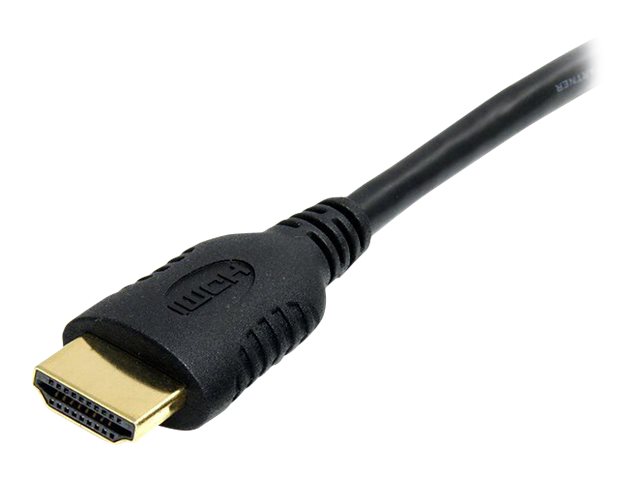 StarTech.com 1m High Speed HDMI Cable with Ethernet HDMI to HDMI Mini - HDMI cable with Ethernet - HDMI male to 19 pin mini HDMI Type C male - 1 m - shielded - black