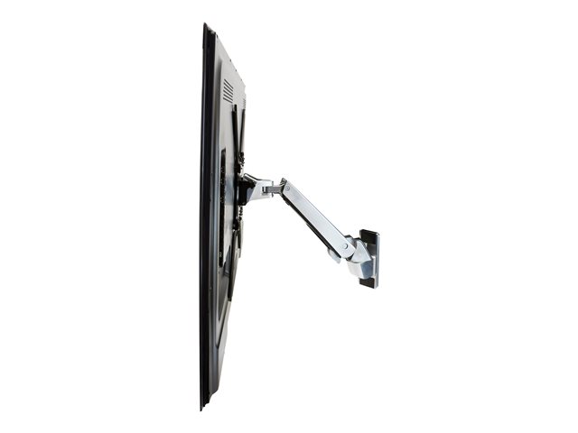 Ergotron Interactive Arm HD - Mounting kit (articulating arm, VESA adapter, wall mount bracket) - Constant Force Technology - for LCD display - aluminium - black trim, polished aluminium - screen size: 30\"-55\"