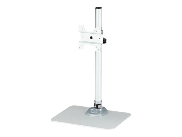 StarTech.com Single Monitor Stand - Adjustable - Supports Monitors 12\" to 34\" - Premium - Single Screen VESA Monitor Mount Stand - Silver (ARMPIVSTND) - Mounting kit (desk stand, feet, wrench, screws, cable clip) - for LCD display - plastic, steel - silver - screen size: 12\"-34\"
