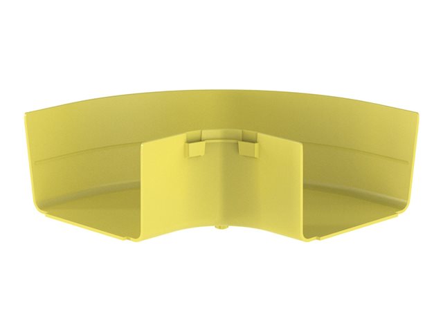 Panduit FiberRunner - Cable raceway right angle fitting (horizontal) - yellow
