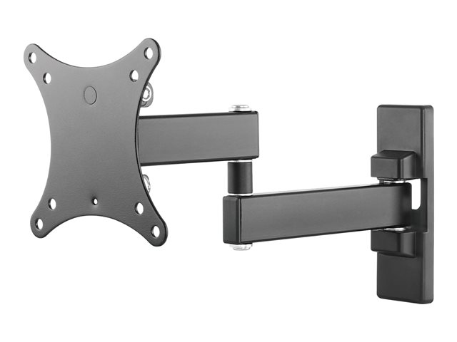 VISION Monitor Wall Arm Mount - LIFETIME WARRANTY - fits display 13-27\" with VESA sizes 75 x 75, 100 x 100 - sturdy cold-rolled steel - after-installation levelling - reach from wall 44-282 mm / 1.7-11\" - thumbscrews for fixing display - SWL 15 kg / 33 lb - black