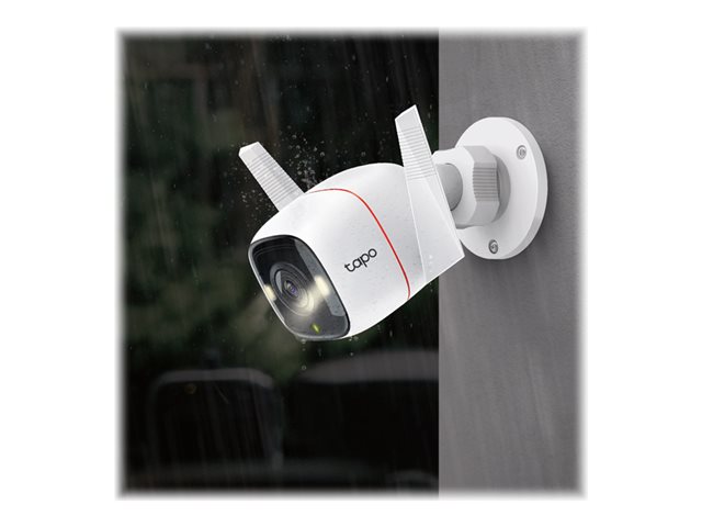 Tapo C320WS V1 - Network surveillance camera - outdoor - dustproof / weatherproof - colour (Day&Night) - 4 MP - 2560 x 1440 - 1440p - fixed focal - audio - wireless - Wi-Fi - GbE - H.264 - DC 9 V