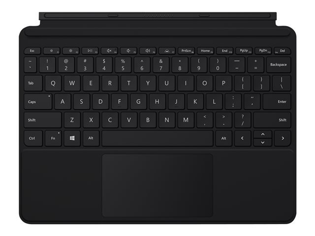 Microsoft Surface Go Type Cover - Keyboard - with trackpad, accelerometer - backlit - Belgium French - black - commercial - for Surface Go, Go 2