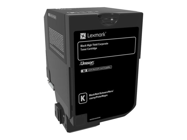 Lexmark - High Yield - black - original - toner cartridge LCCP, LRP, Lexmark Corporate - for Lexmark CS720de, CS720dte, CS725de, CS725dte