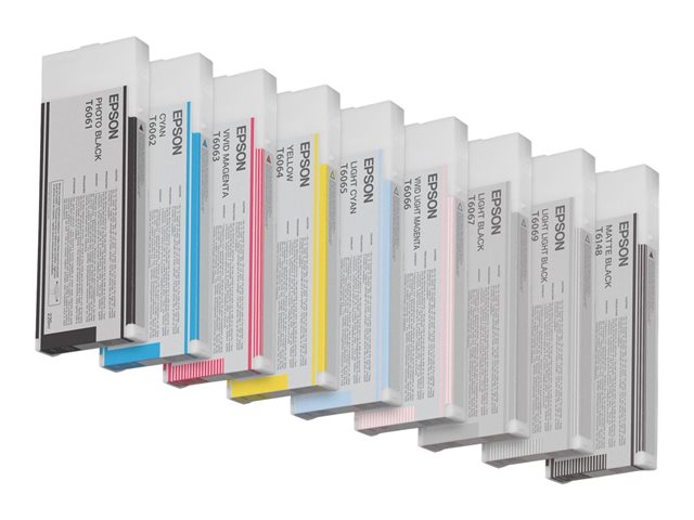 Epson T6063 - 220 ml - vivid magenta - original - ink cartridge - for Stylus Pro 4800, Pro 4880, Pro 4880 AGFA