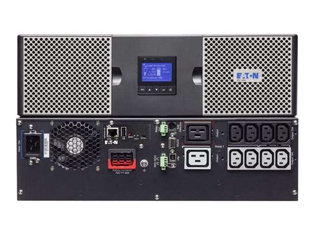 Eaton 9PX 3000i RT2U Netpack - UPS (rack-mountable / external) - AC 200/208/220/230/240 V - 3000 watt - 3000 VA - 1-phase - Ethernet 10/100/1000, RS-232, USB - output connectors: 10 - PFC - 2U