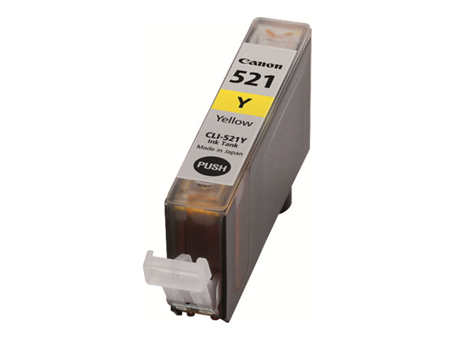 Canon CLI-521Y - 9 ml - yellow - original - ink tank - for PIXMA iP3600, iP4700, MP540, MP550, MP560, MP620, MP630, MP640, MP980, MP990, MX860, MX870