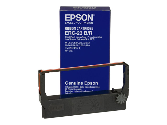 Epson ERC 23BR - Black, red - print ribbon - for M 280, TM 267, 270