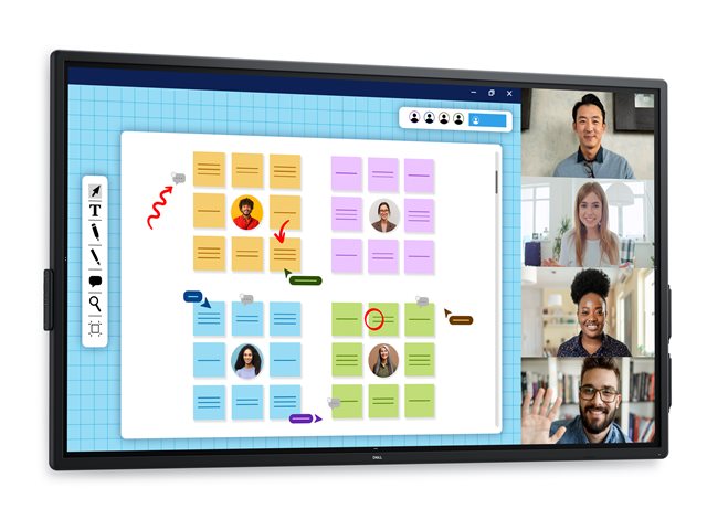 Dell Pro 75 Plus 4K Touch Monitor P7525QT - 75\" Diagonal Class (74.5\" viewable) LED-backlit LCD display - interactive - with touchscreen (multi touch) - 4K UHD (2160p) 3840 x 2160
