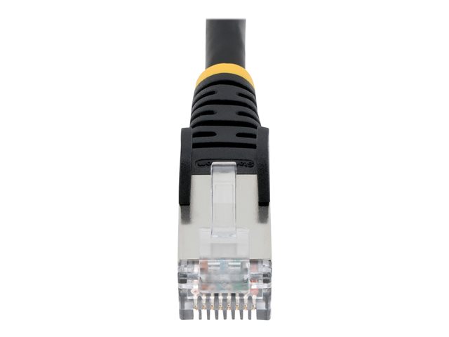 StarTech.com 10m CAT6a Ethernet Cable - Black - Low Smoke Zero Halogen (LSZH) - 10GbE 500MHz 100W PoE++ Snagless RJ-45 w/Strain Reliefs S/FTP Network Patch Cord - Patch cable - RJ-45 (M) to RJ-45 (M) - 10 m - S/FTP - CAT 6a - IEEE 802.3bt - snagless, stranded, molded, halogen-free - black