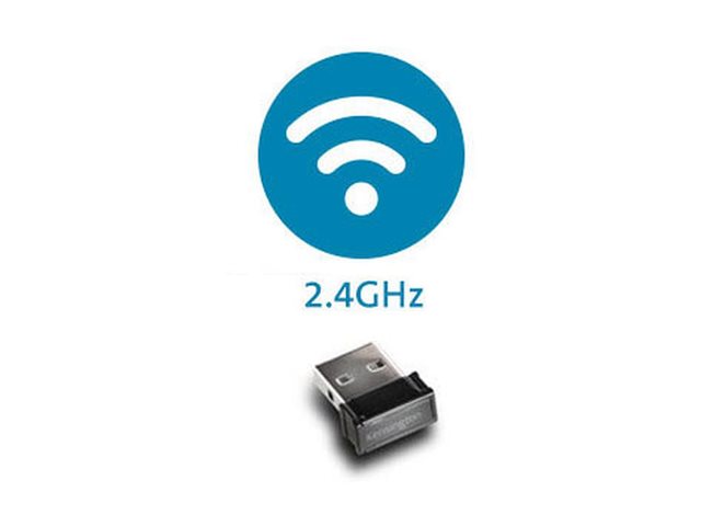 Kensington Wireless ValuMouse - Mouse - right and left-handed - optical - 3 buttons - wireless - 2.4 GHz - USB wireless receiver - black