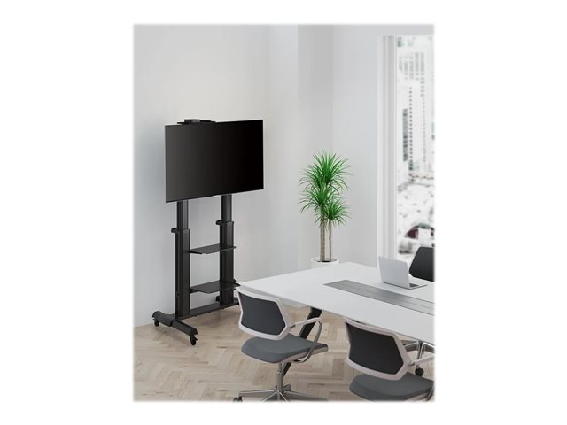 Neomounts AWL28-220BL1 - Shelf - for mediabox - black - on top of flat-panel