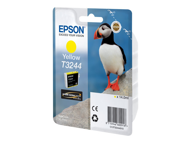 Epson T3244 - 14 ml - yellow - original - ink cartridge - for SureColor P400, SC-P400