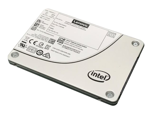 Intel S4500 Enterprise Entry G3HS - SSD - encrypted - 960 GB - hot-swap - 2.5\" - SATA 6Gb/s - 256-bit AES - for System x3250 M6 (2.5\"), x3550 M5 (2.5\"), x3650 M5, x3850 X6, x3950 X6, ThinkServer sd350