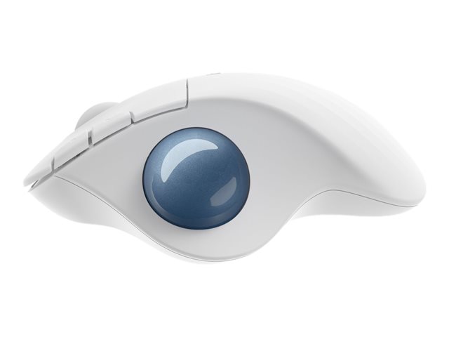 Logitech Ergo Series ERGO M575 - Trackball - optical - 5 buttons - wireless - Bluetooth 5.0 LE, 2.4 GHz - USB wireless receiver - off white