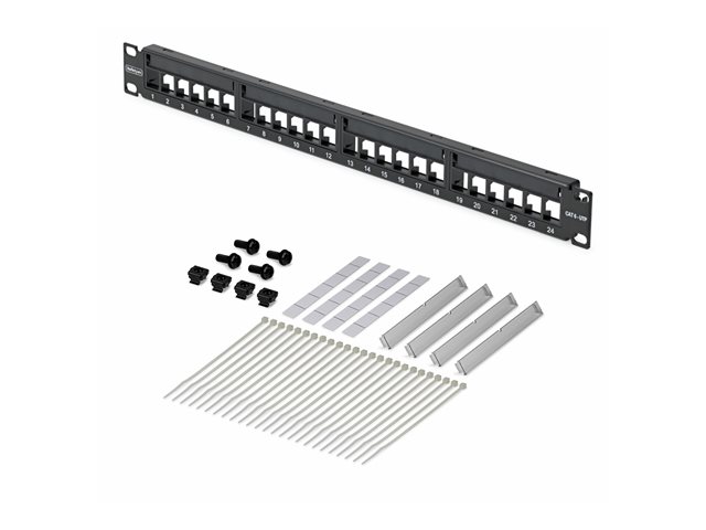 24 Port 1U Blank Keystone Patch Panel