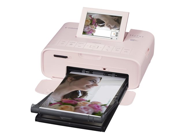 Canon SELPHY CP1300 - Printer - colour - dye sublimation - 100 x 148 mm up to 2.2 prints/min (colour) - USB, USB host, Wi-Fi - pink