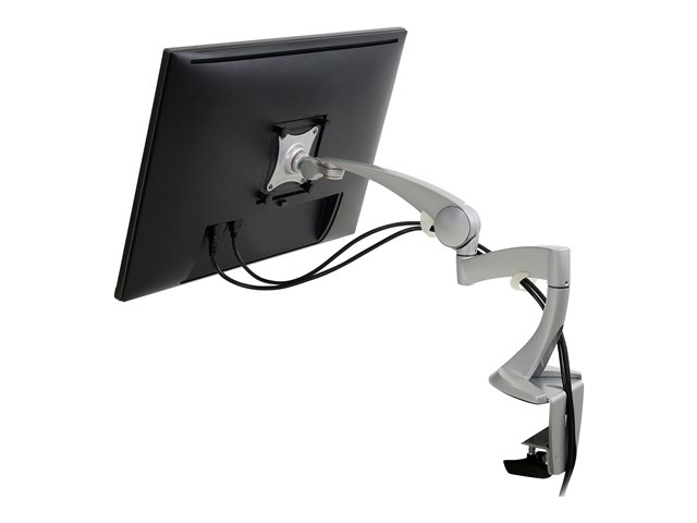 Ergotron Neo-Flex - Mounting kit (articulating arm, extension, base, desk clamp mount, grommet mount) - for LCD display - solid aluminium - silver - screen size: up to 24\"
