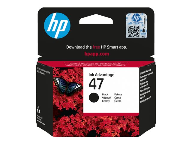 HP 47 - 26 ml - black - original - Ink Advantage - ink cartridge